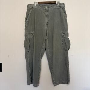 Vintage Levi's Silvertab 90s Y2K Corduroy Cargo Pants Loose Grunge Size 38/30